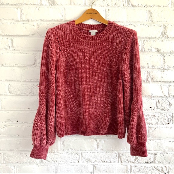 H & M Chenille Sweater Size Large - Fits like a Medium - Picture 1 of 4